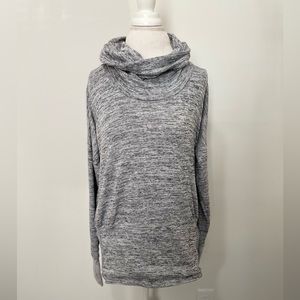 Athleta Batwing & Robin grey cowl neck sweatshirt M